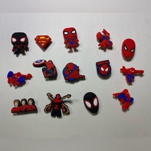 Spider-Man (Shoe Charms) comic superhero, cartoon jibbitz for Crocs 14 NEW